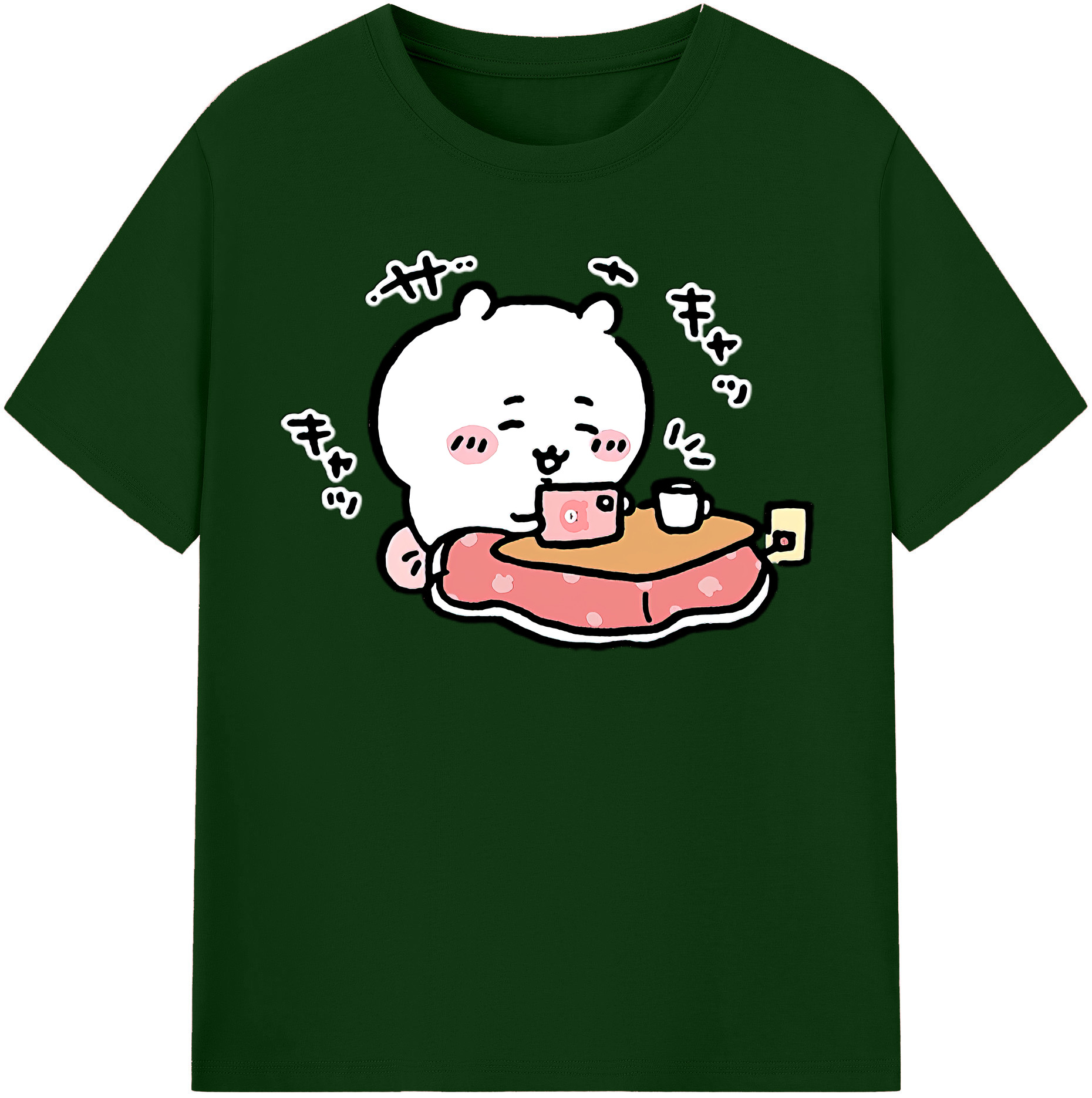 （画像用） ちいかわ ちいかわ Chii-kawa chiikawa 綿100％半袖Tシャツ（フロントプリント）